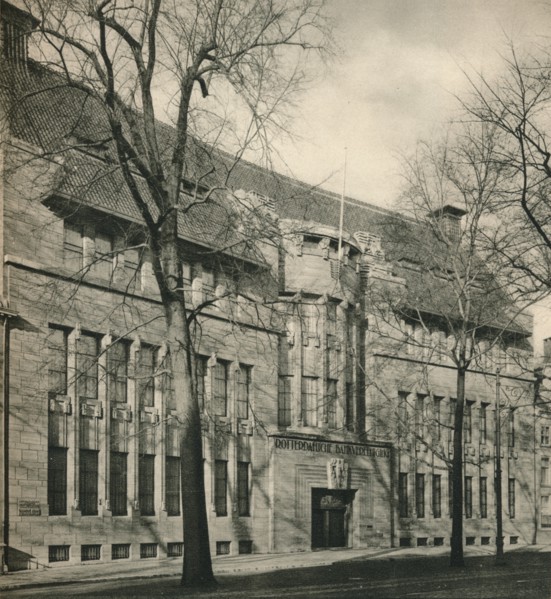 'Main Facade, Bank of Rotterdam, The Hague', 1920. Artist: Unknown.