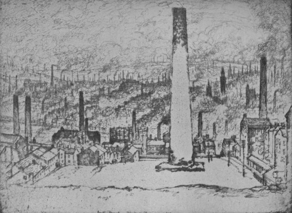 'The Great Stack, Bradford', 1909. Artist: Joseph Pennell.
