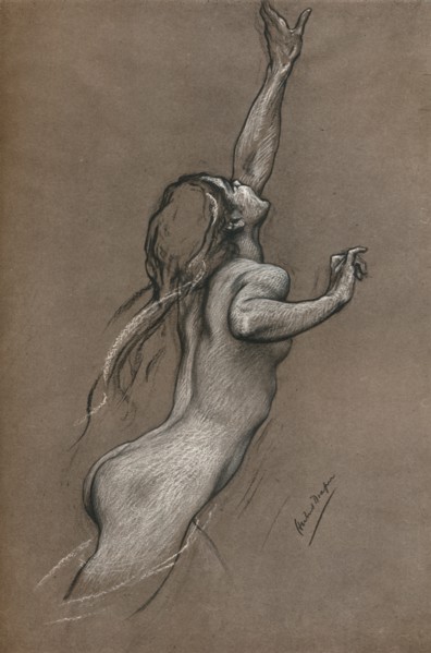 'Flying Fish Study', c1910. Artist: Herbert James Draper.