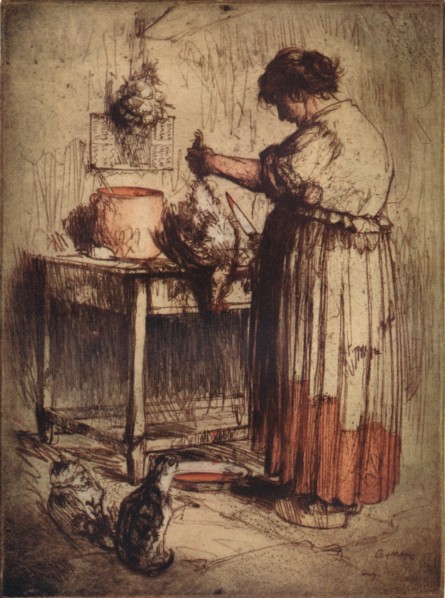 'La Femme Au Poulet', c1921. Artist: Armand Coussens.