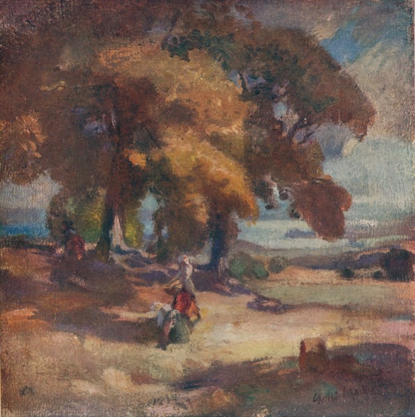 'The Nut Gatherers', c1902. Artist: Charles Hodge Mackie.