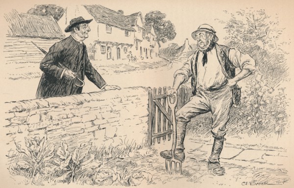 'The Vicar', 1909. Artist: Charles Edmund Brock.