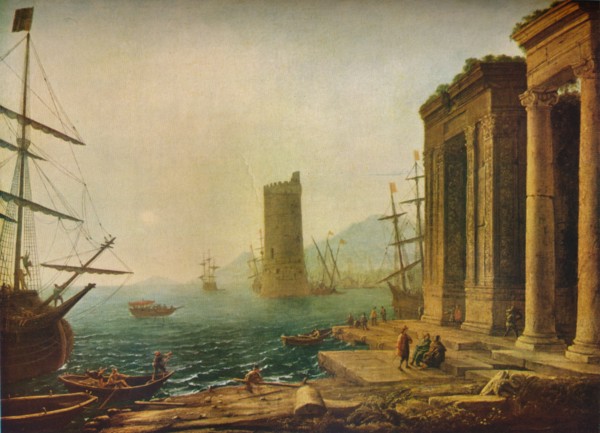 'Port of Ostia, Rome', c1643 (1931). Artist: Claude Lorrain.