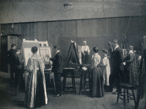'The Glasgow School of Art, One of the Life Rooms', c1900. Artist: Unknown.