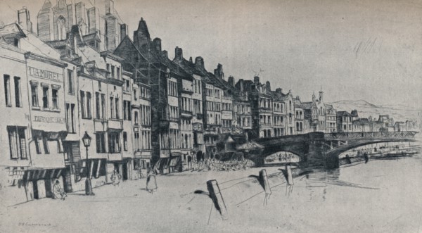'Dinant', 1907. Artist: David Young Cameron.