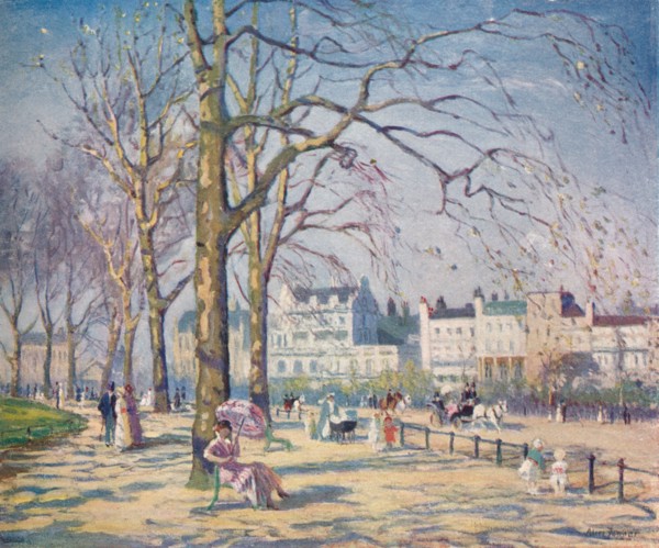 'Spring in Hyde Park', c1910. Artist: Alice Maud Fanner.