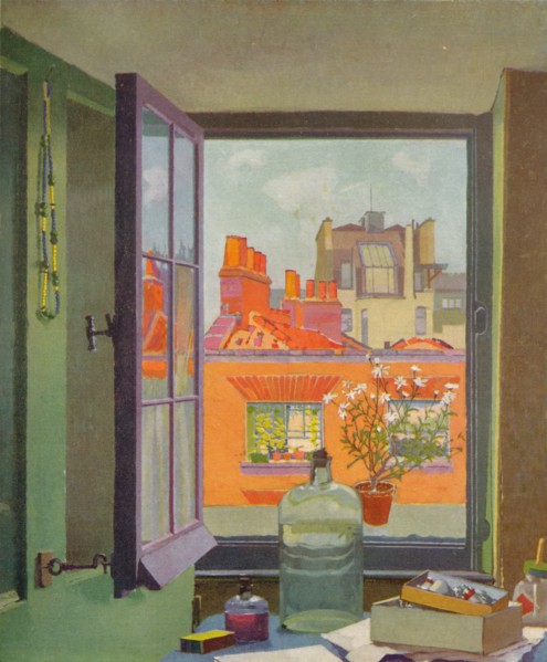 'A Window in Warren Street', c1922. Artist: F Gregory Brown.