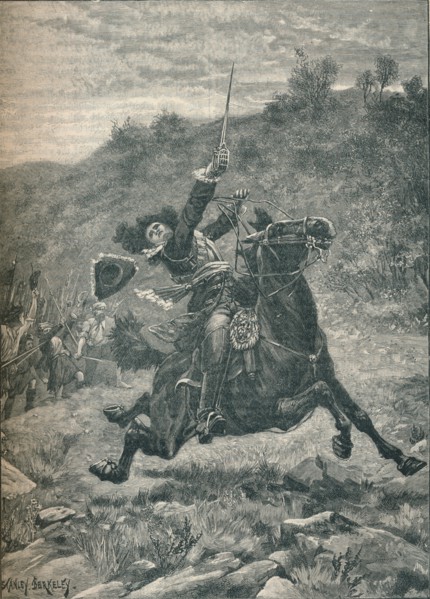 Last charge of Viscount Dundee at the Battle of Killiecrankie, Scotland, 1689 (1905). Artist: Stanley Berkeley.