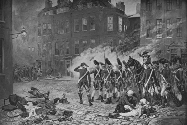 The Gordon Riots, London, 1780 (1905).  Artist: Unknown.