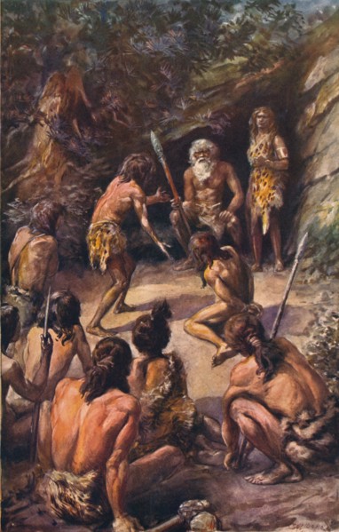 Primitive justice: an appeal to the head of the tribe, 1907. Artist: Unknown.