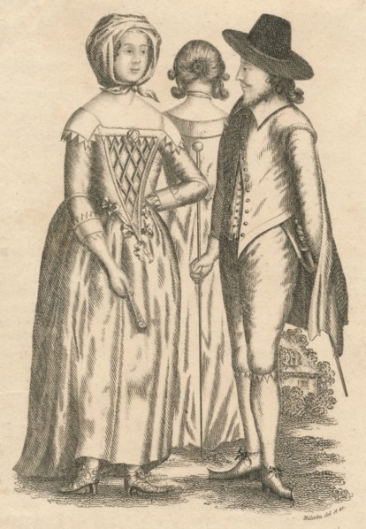 'Dress Reign of Charles I, and Interregnum', 1810. Artist: Unknown.