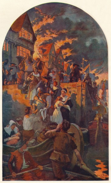 The Great Fire of London, 1666 (1905). Artist: Unknown.
