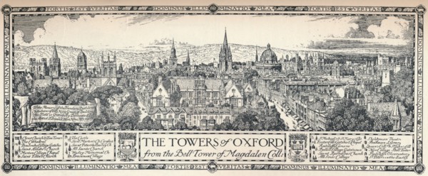 'The Towers of Oxford', 1905. Artist: Edmund Hort New.