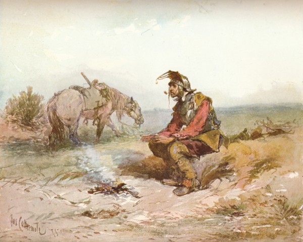 'Langham Sketch: The Bivouac, c1885. Artist: Charles Cattermole.