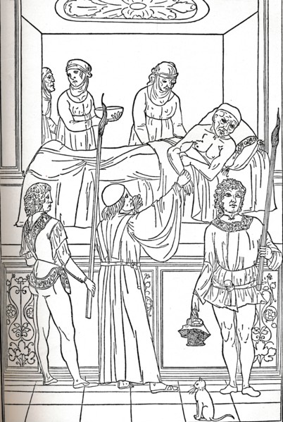 'Ketham: Fasciculus Medicinae, Venice, 1493, The Treatment Of The Plauge', c1493. Artist: Unknown.