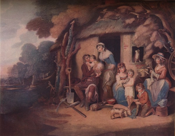 'The Husbandman's - Saturday Evening:  Return from Labour', c1789. Artist: William Nutter.