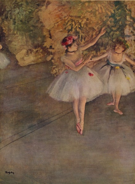 'Two Dancers on Stage',1874.
