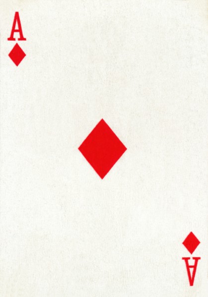 Ace of Diamonds from a deck of Goodall & Son Ltd. playing cards, c1940. Artist: Unknown.