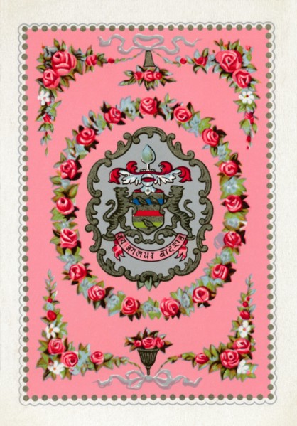 Reverse from a deck of Goodall & Son Ltd. playing cards, c1940. Artist: Unknown.