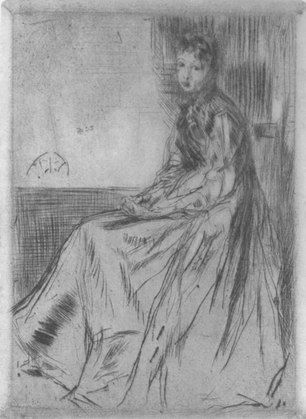 'Maude, Seated', 1873, (1904). Artist: James Abbott McNeill Whistler.