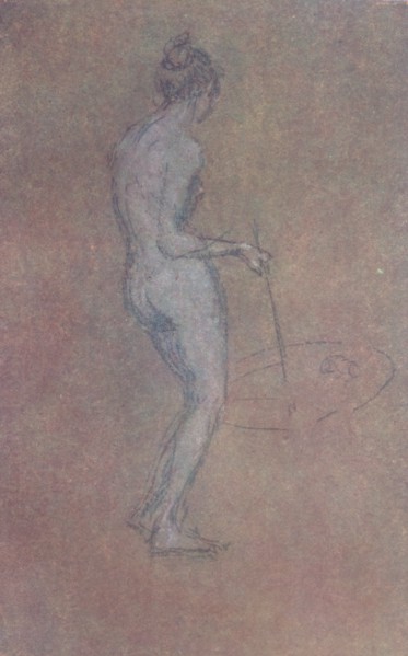 'A Nude Study', c1864, (1904). Artist: James Abbott McNeill Whistler.