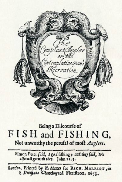 'The Compleat Angler or the Contemplative Man's Recreation', c1653. Artist: Unknown.