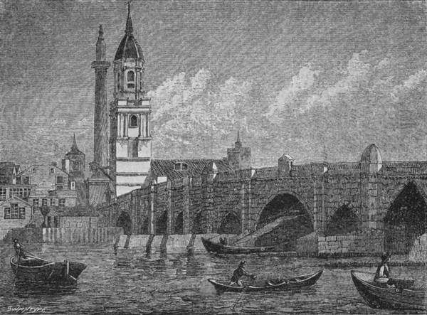 'London Bridge', 1796, (1903). Artist: John Walker.