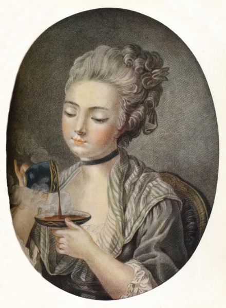 'Girl Taking Coffee', c1774. Artist: Louis Marin Bonnet.