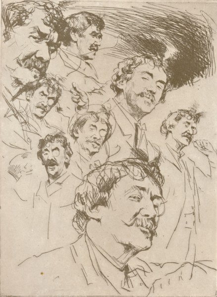 'Portrait Study', c1880, (1904). Artist: Mortimer L Menpes.