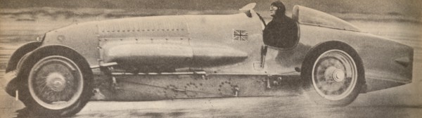 'In January 1927, Major Malcolm Campbell in his famous Bluebird broke the world's land speed recor Artist: Unknown.