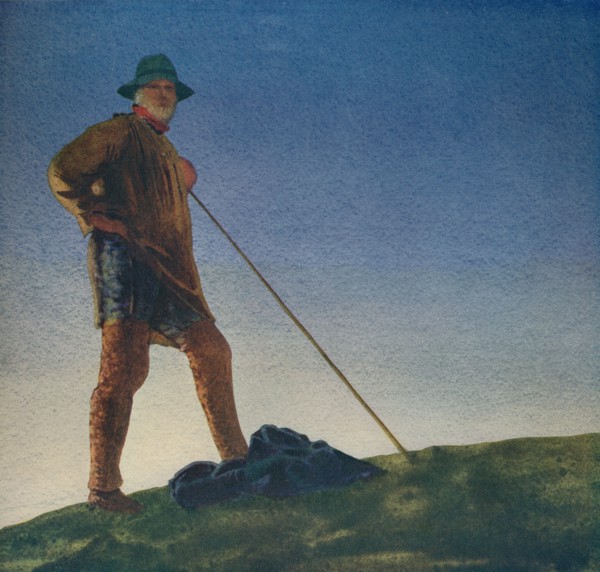 'The Shepherd hears the Guns at Dawn', c1910, (c1932). Artist: William Blamire Young.