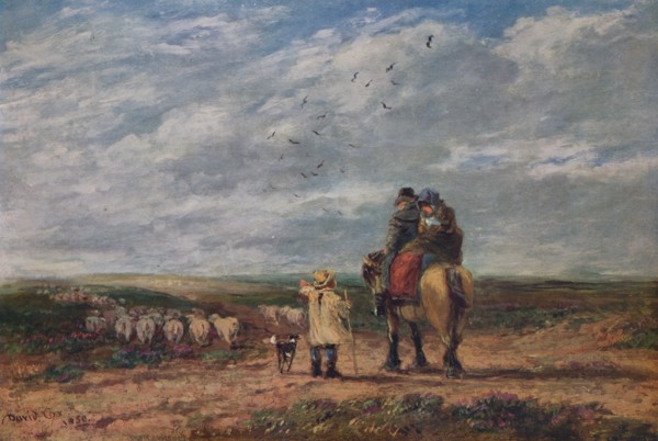 'The Cross Road', 1850. Artist: David Cox the elder.