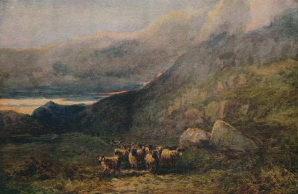 'Mountain Road with Sleep', c1838. Artist: David Cox the elder.