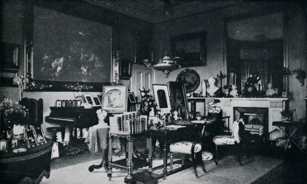 'The Queen's Private Sitting Room at Osborne', c1899, (1901). Artist: Hughes & Mullins.