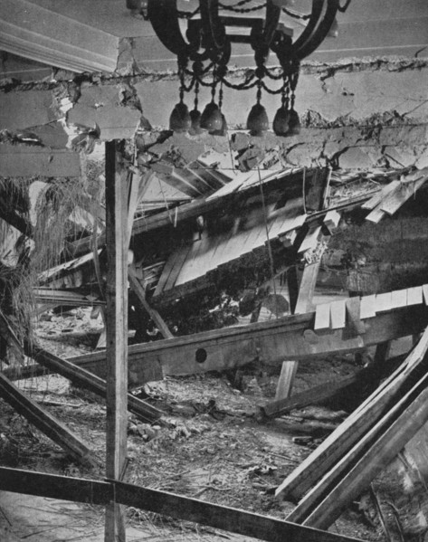 'Bomb explosion in the Buergerbraukeller in Munich', 1939, (1940). Artist: Unknown.