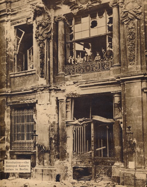 Members of the People's Marine Division on the Balcony of the City Palace, December 1918, 1918, (193 Artist: Unknown.