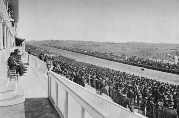 'The Derby: View Down The Course', c1903, (1903). Artist: WA Rouch.