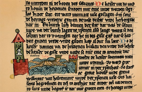 Death of Frederick Barbarossa', c1154, (1907)