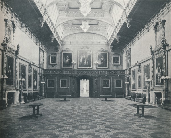 'The Waterloo Chamber Windsor Castle', c1899, (1901). Artist: Eyre & Spottiswoode.