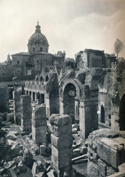 Excavations of the Forum of Julius Caesar at Rome, c1932. Artist: Unknown.