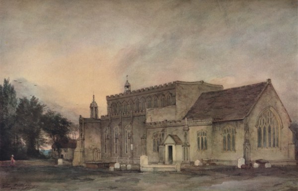 'East Bergholt Church from the South-East', 1811. Artist: John Constable.
