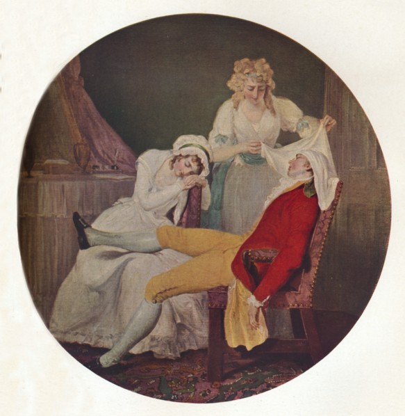 'Lady Easy's Steinkirk: A Scene from The Fearless Husband by Colley Cibber', c1790. Artist: Francis Wheatley.