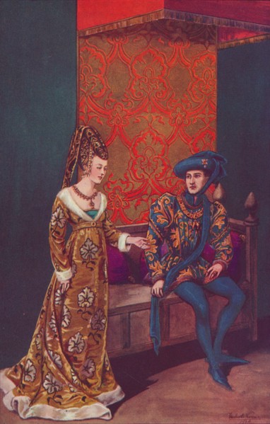 'Philippe Le Bon, Duke of Burgundy and Isabelle of Portugal, 1440-1445', 1926. Artist: Herbert Norris.