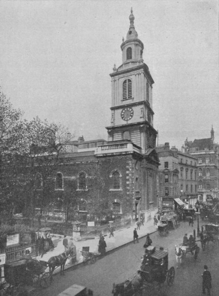 Church of St Botolph-without-Bishopsgate, City of London, c1890 (1911). Artist: Pictorial Agency.