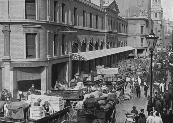 Billingsgate Market, City of London, c1900 (1911). Artist: Pictorial Agency.