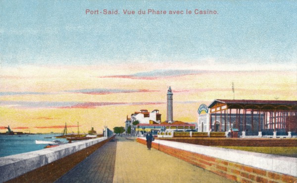 'Port-Said. Vue du Phare avec le Casino', c1900. Artist: Unknown.