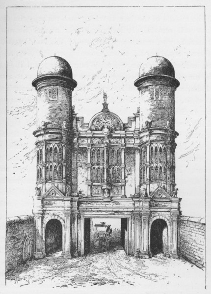 'The King Street Gate, Westminster, Demolished 1723', c1897. Artist: William Patten.