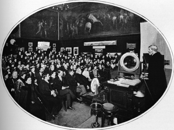 A lecture at the Royal Society of Arts, London, c1903 (1903). Artist: Unknown.