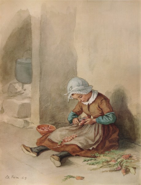 'The Little Domestic', 1869, (1938). Artist: Pierre Edouard Frere.