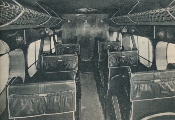 Cabin of a De Havilland DH86B biplane, c1934 (c1937). Artist: Unknown.